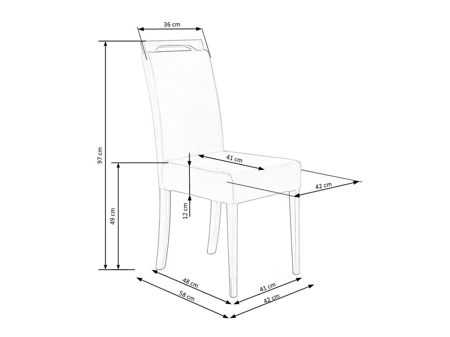 Stoel Houston 535 (Grijs + Wit)
