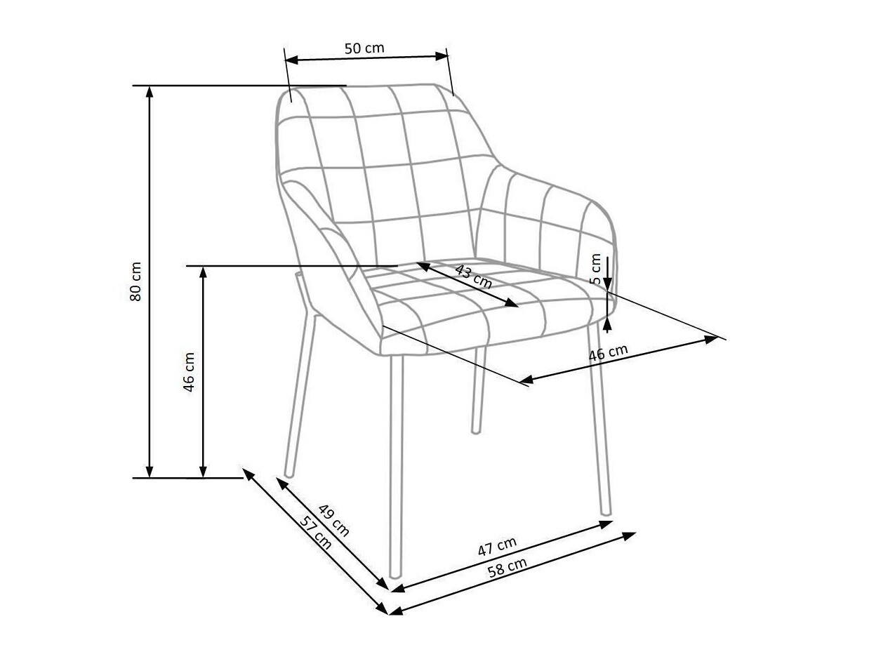 Stoel Houston 859 (Donkergroen + Zwart)