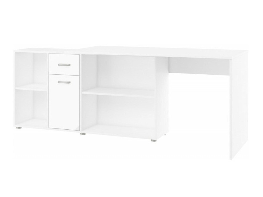 Hoekbureau Gilroy 113 (Wit + Glanzend wit)