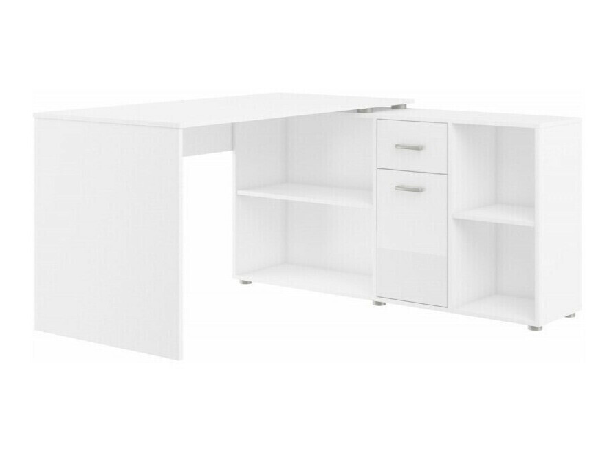 Hoekbureau Gilroy 113 (Wit + Glanzend wit)
