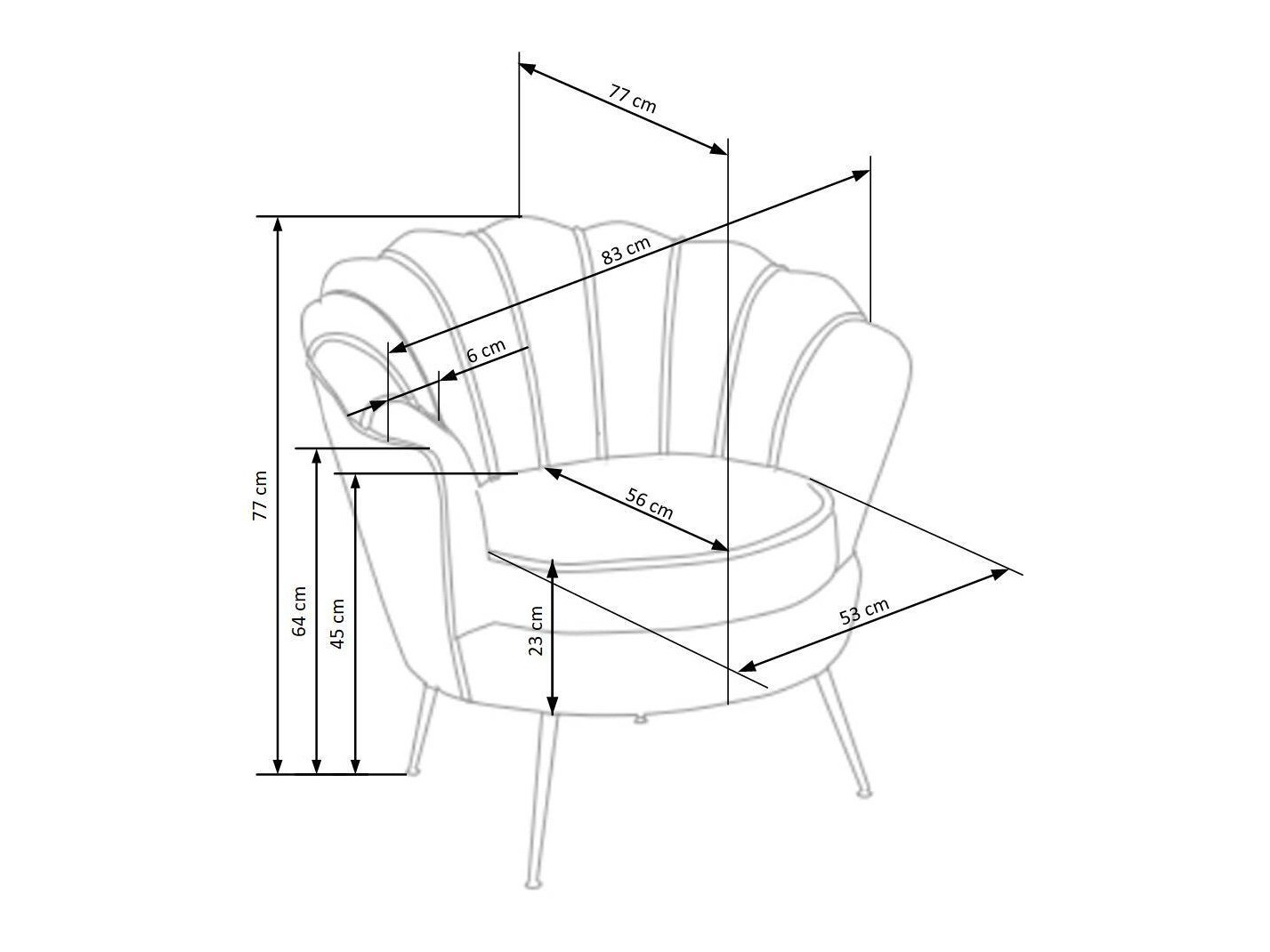 Fauteuil Houston 828 (Donkergroen)