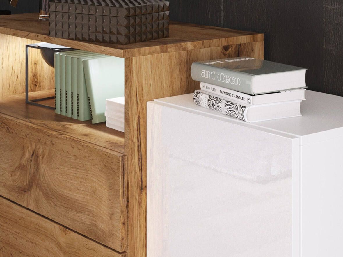 Ladekast Sarasota 127 (Wotan eik)