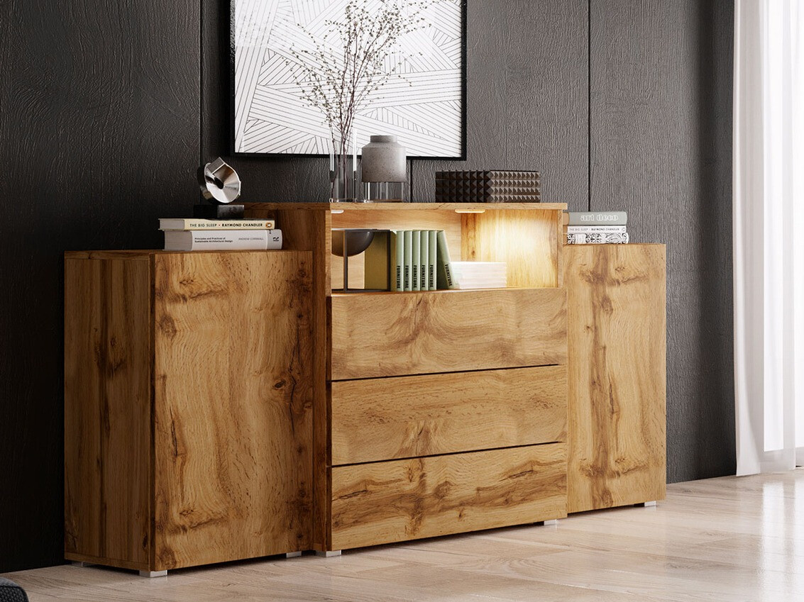 Ladekast Sarasota 127 (Wotan eik)