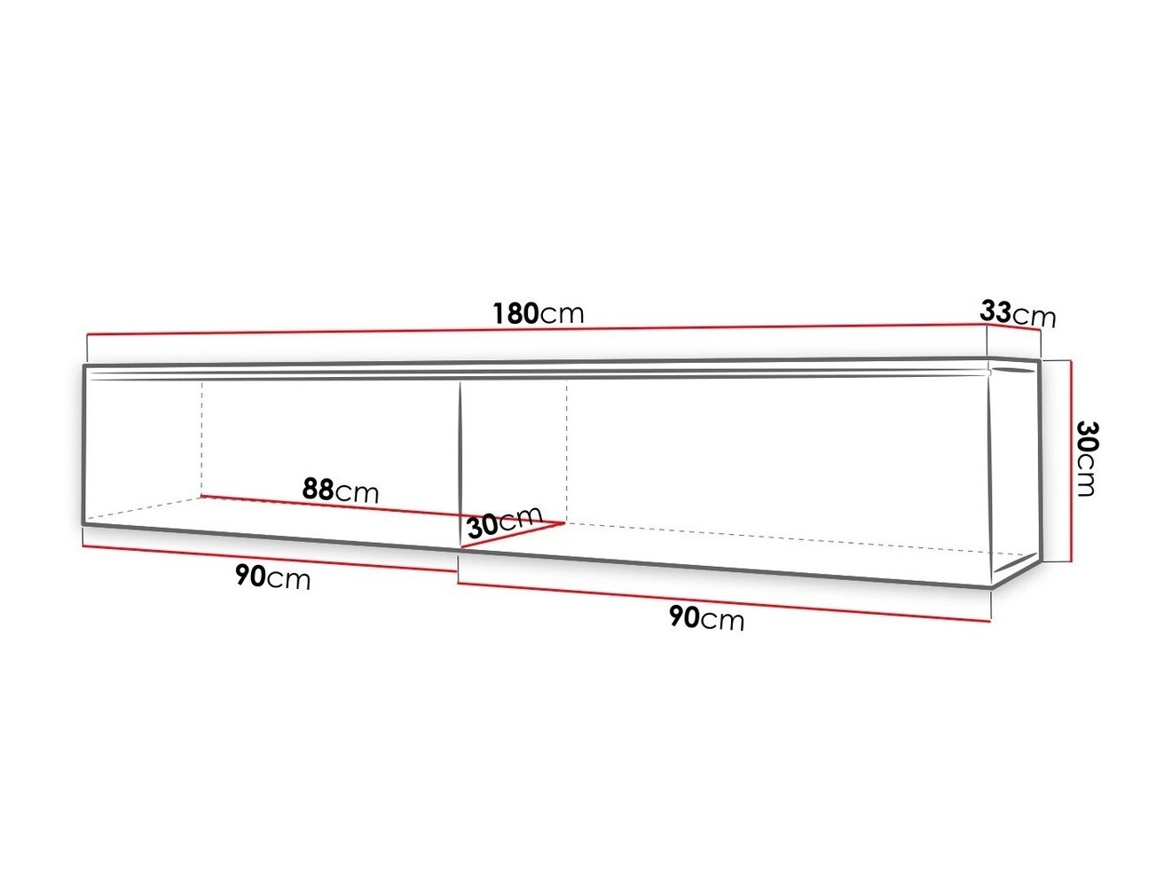 TV-meubel Sarasota 121 (Wotan eik)