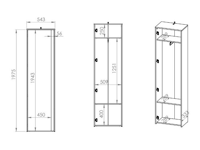 Kledingkast Vosoe 105