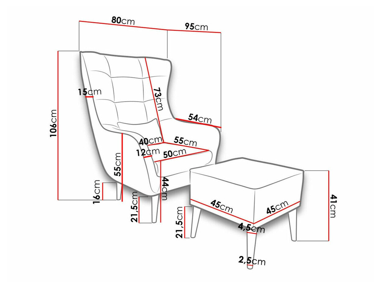 Fauteuil Comfivo 206 (Kronos 09)