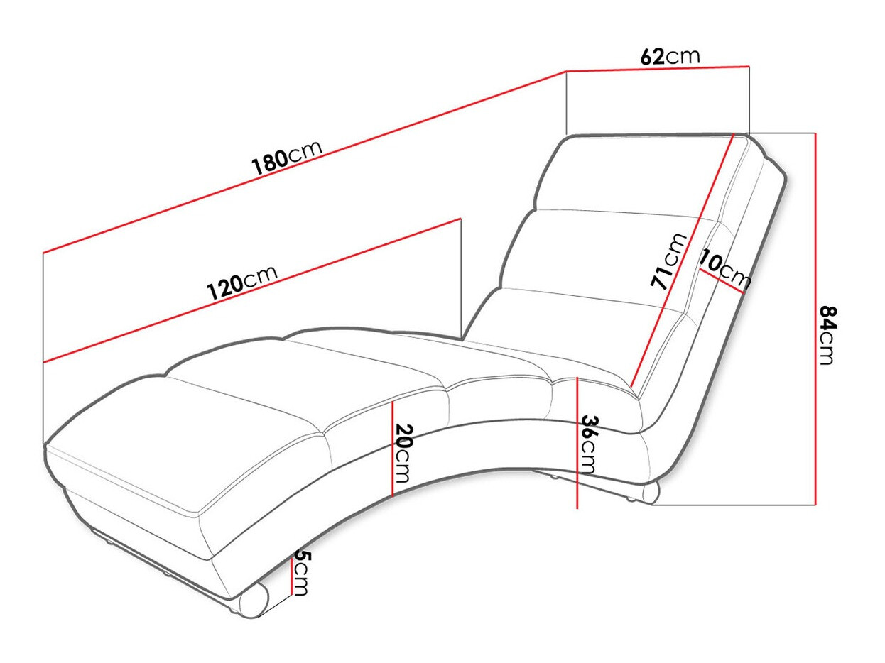 Ligfauteuil Comfivo 109 (Soft 017 + Lawa 06)