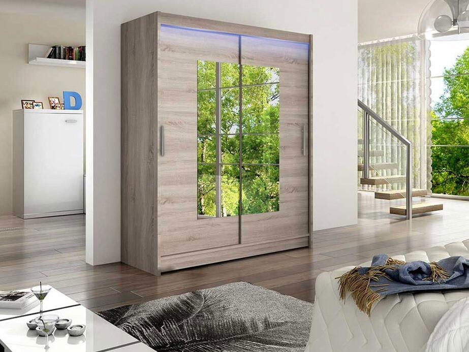 Kledingkast Closico 104 (Truffel eiken)