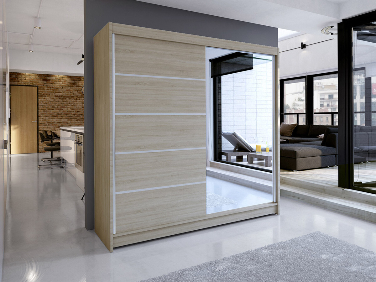 Kledingkast Closico 142 (Sonoma eik)