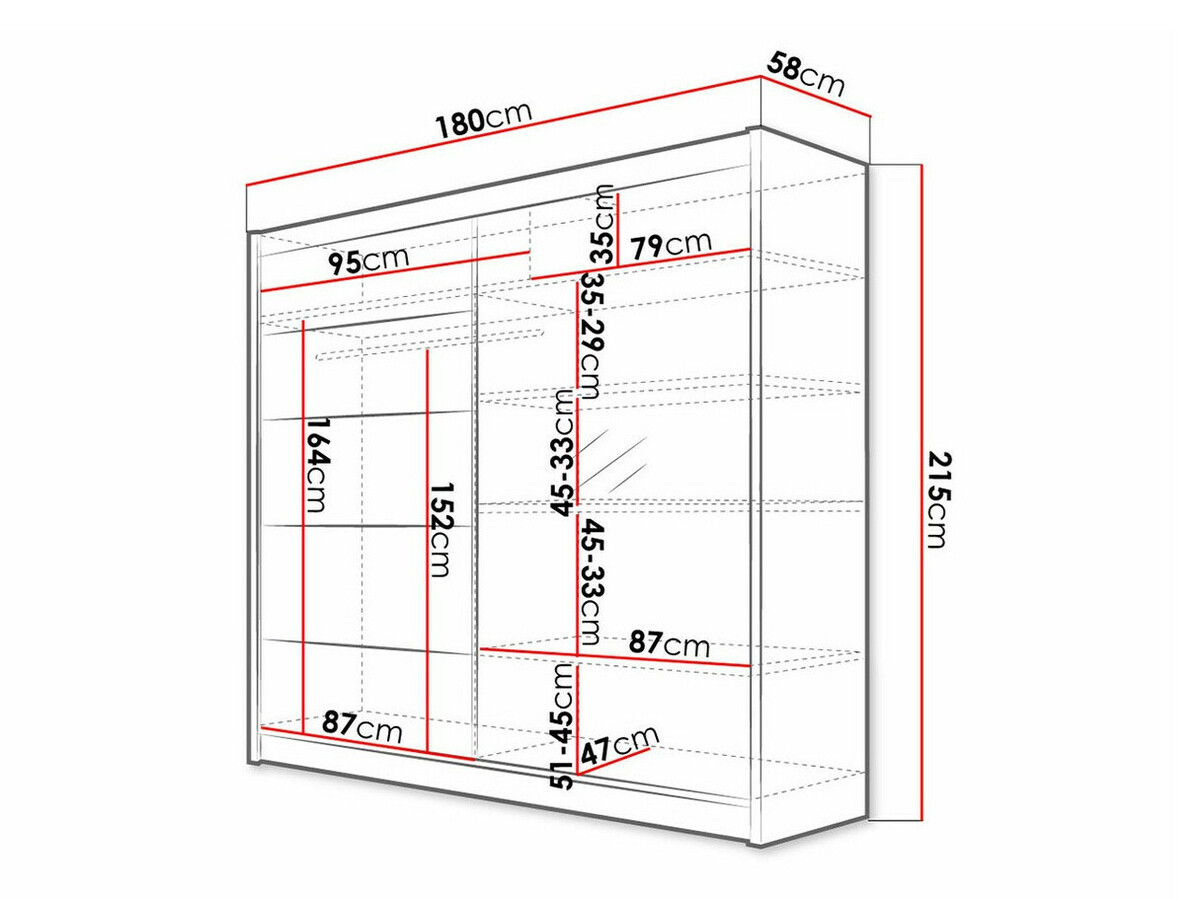 Kledingkast Closico 142 (Sonoma eik)