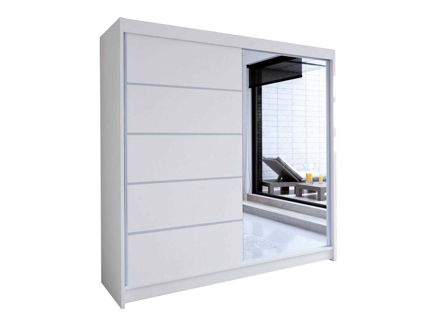 Kledingkast Closico Cavaris III (Wit)