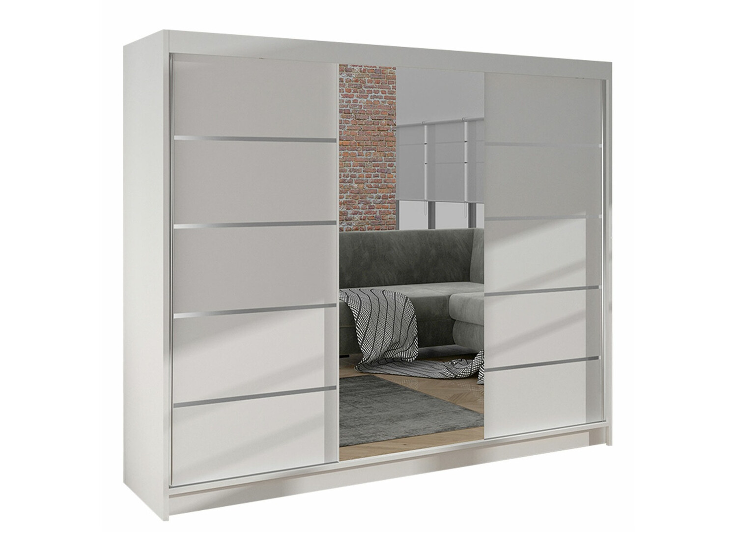 Kledingkast Closico Durion IV (Wit)