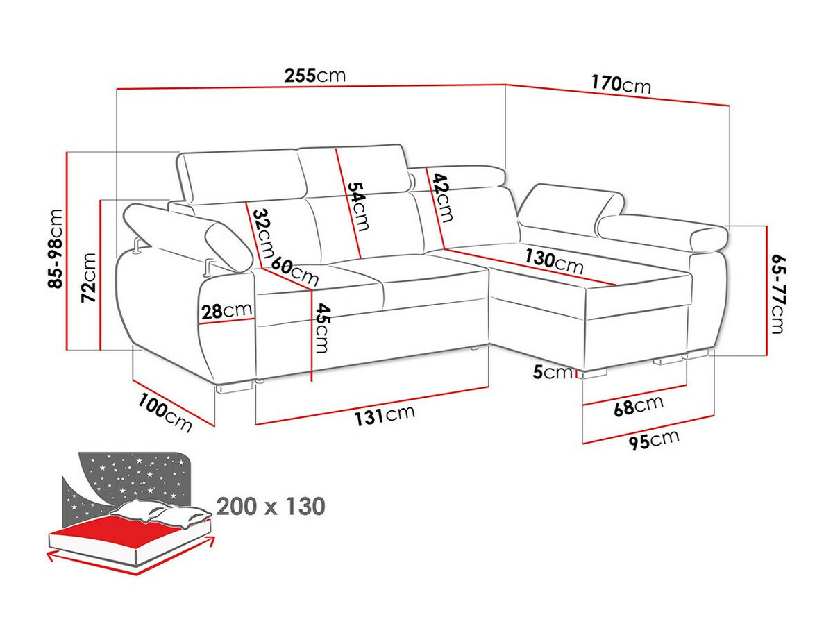 Hoekbank Columbus 132 (Paros 5)