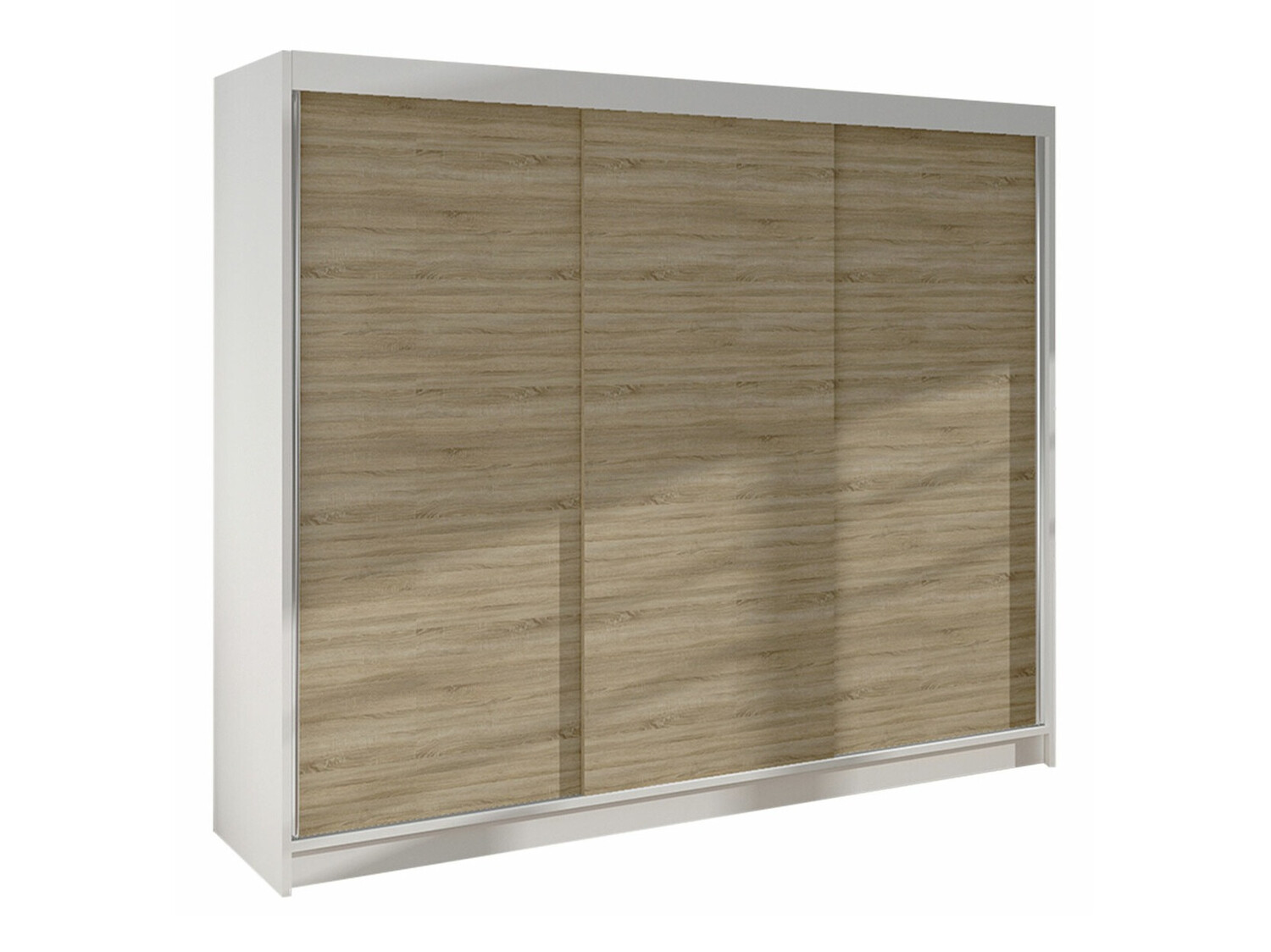 Kledingkast Closico Durion II (Wit + Sonoma eik)