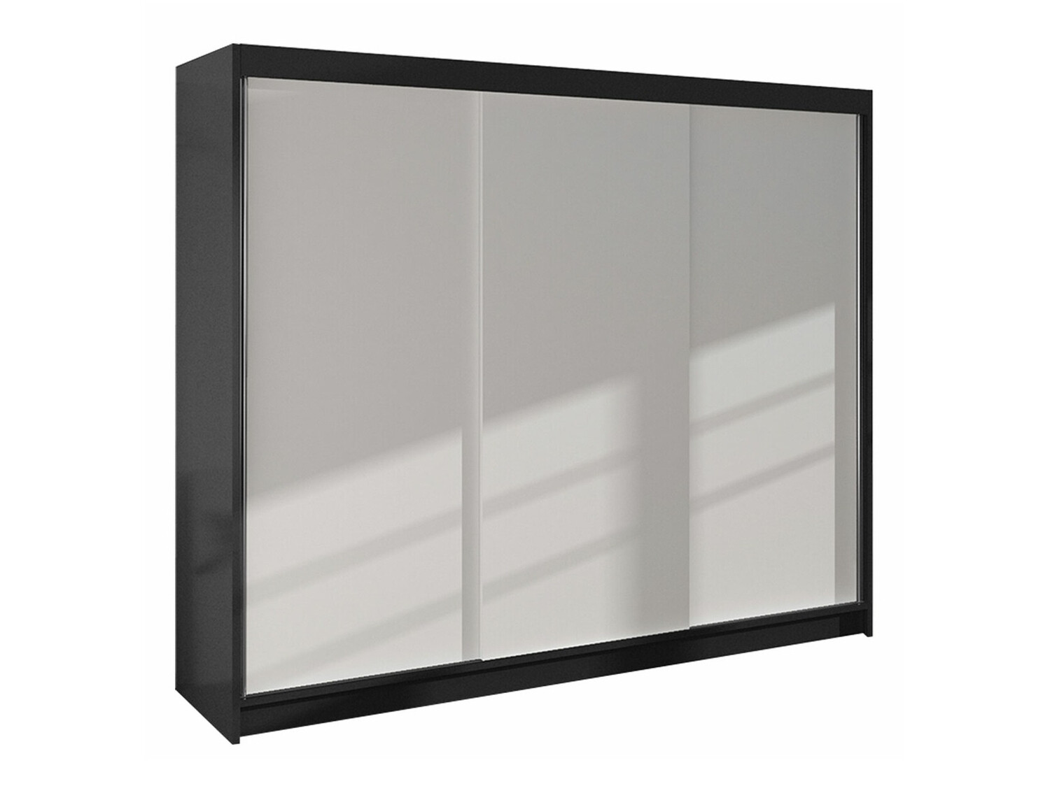 Kledingkast Closico Durion II (Zwart + Wit)