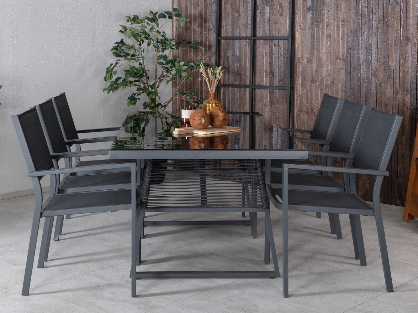 Tafel en stoelen set Dallas 1043