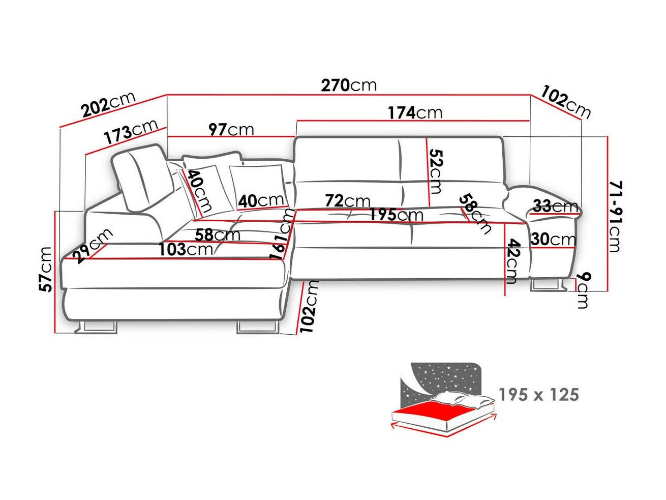 Hoekbank Comfivo 166 (Matana 19 + Matana 17)