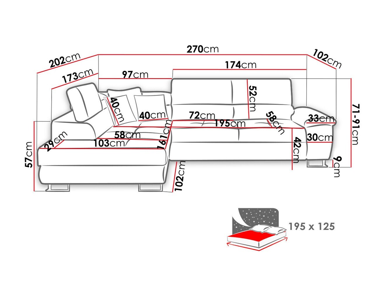Hoekbank Comfivo 166 (Soft 029 + Uttario Velvet 2971 + Kronos 02)