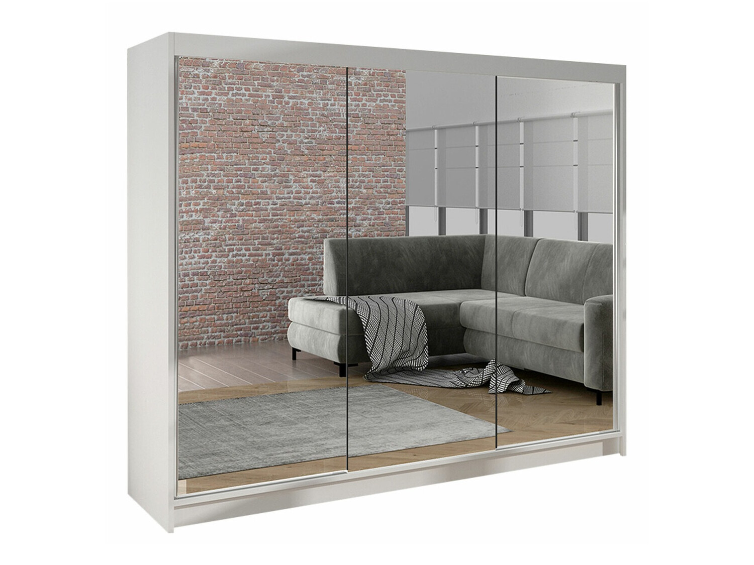 Kledingkast Closico Durion III (Wit)