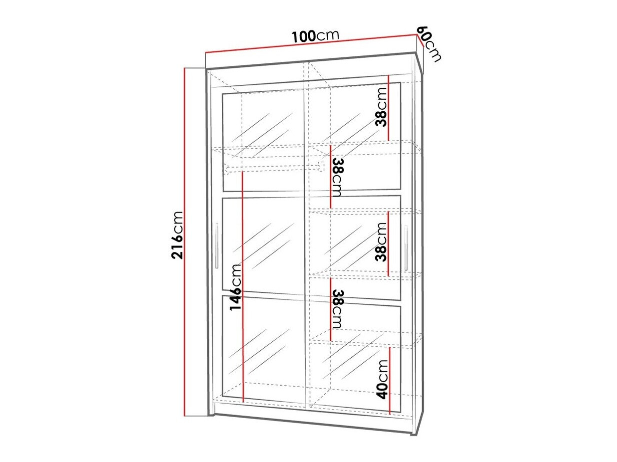Kledingkast Toledo 101 (Wit)