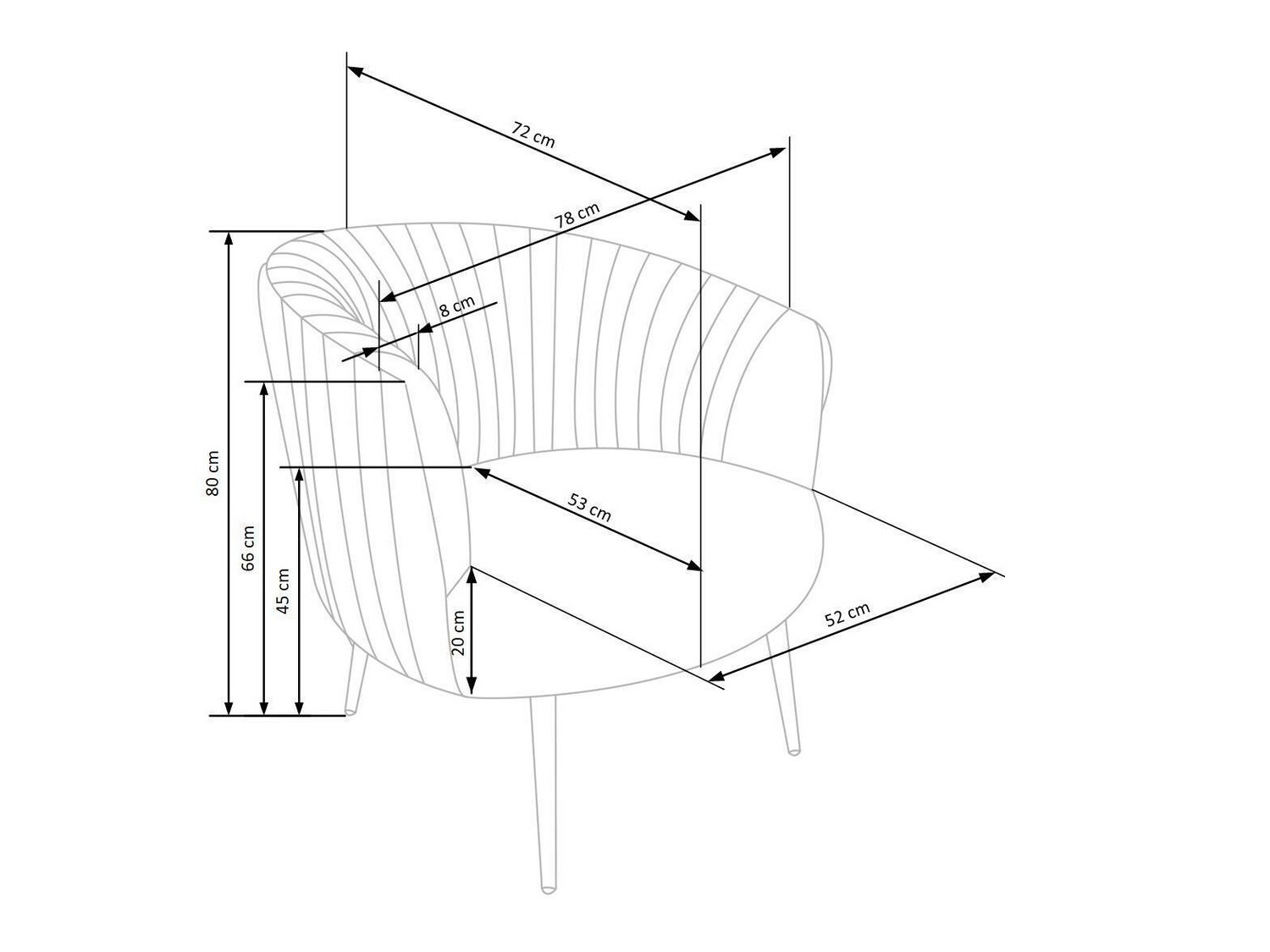 Fauteuil Houston 824 (Zwart)