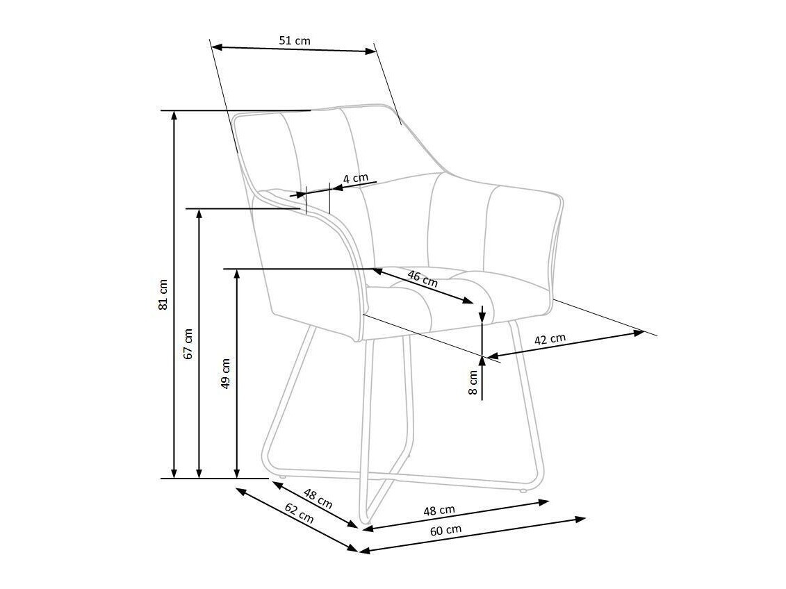 Stoel Houston 834 (Donkergrijs)
