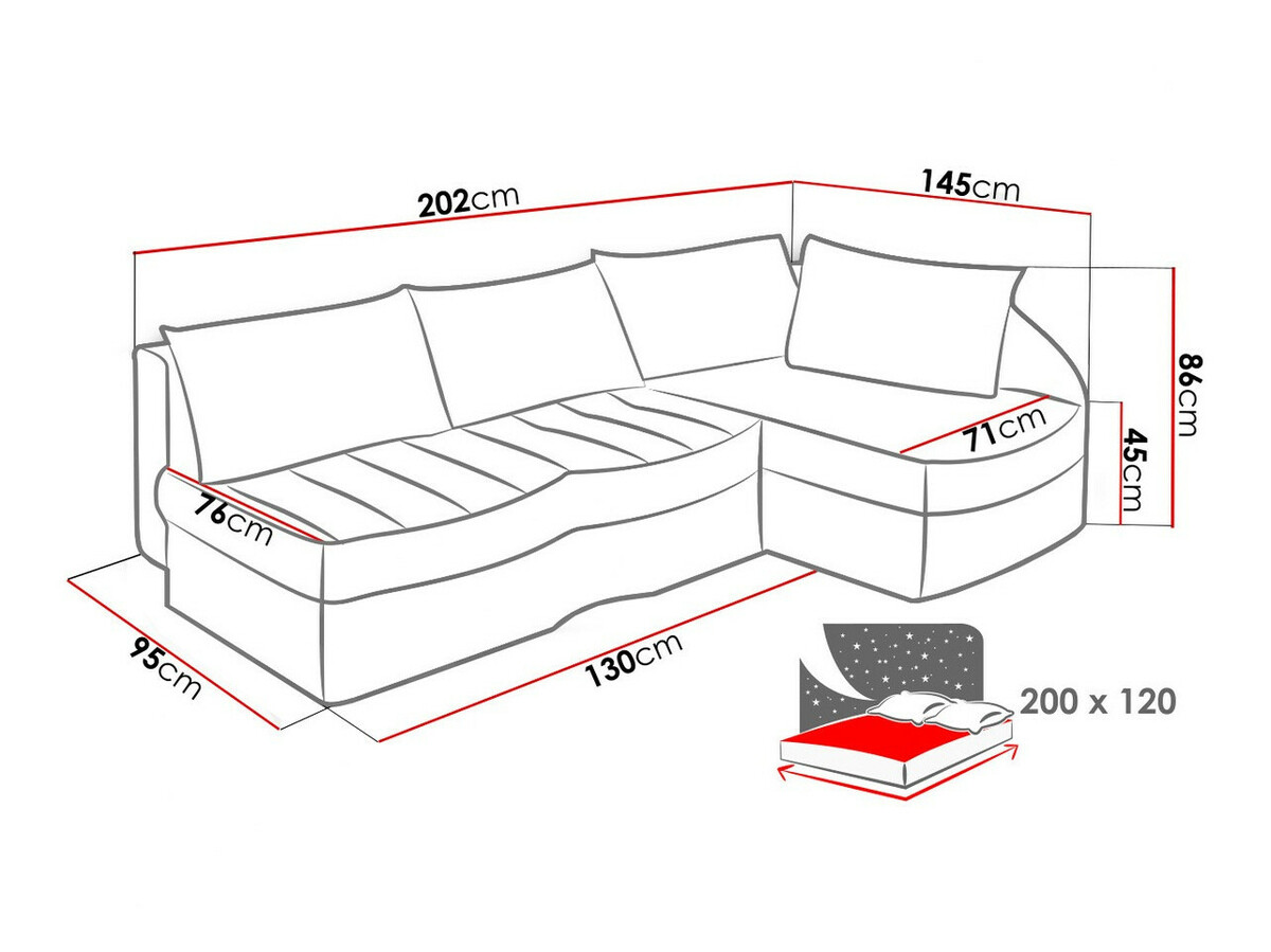 Hoekbank Providence 112 (Alcala 22 + Zacht 20 + Amber 071)