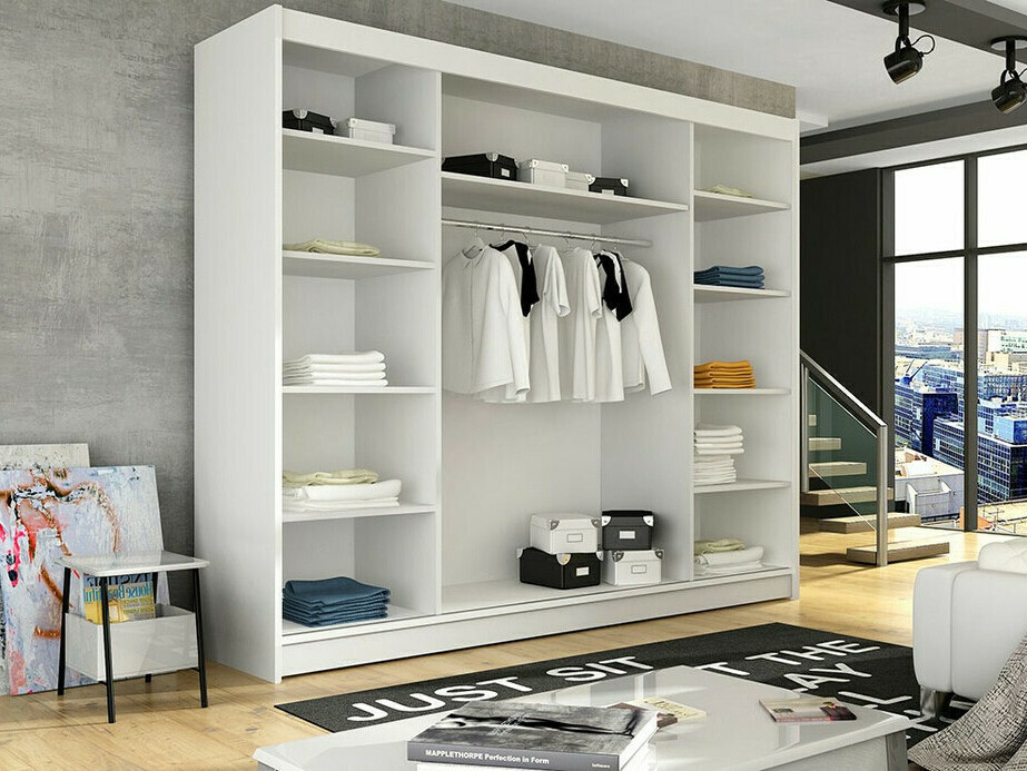 Kledingkast Closico 130 (Wit)