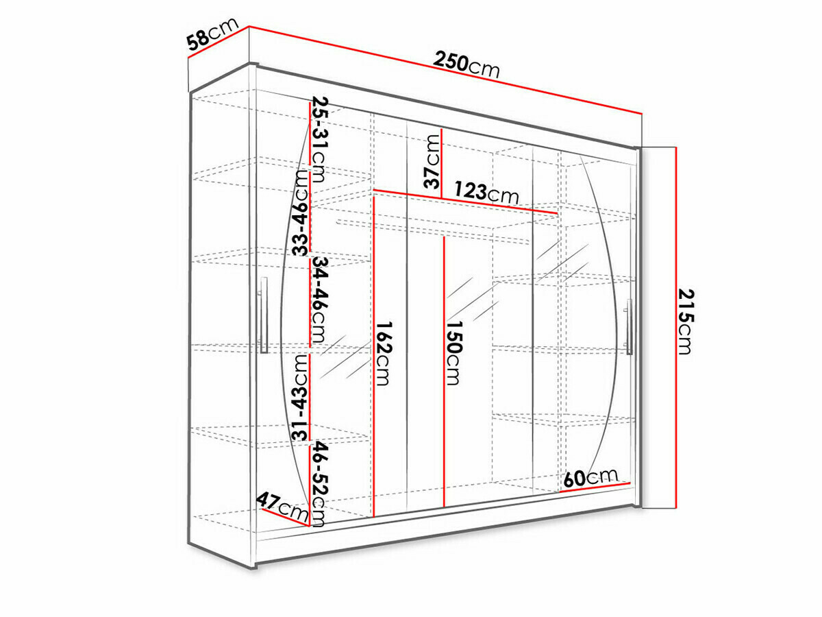 Kledingkast Closico Ordo V (Wit)