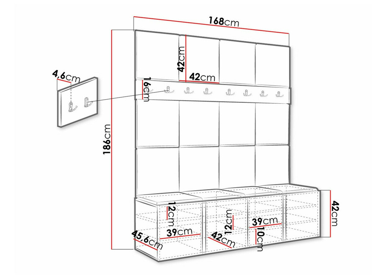 Gangmeubelset Hartford 268 (Eco leder Soft 011)