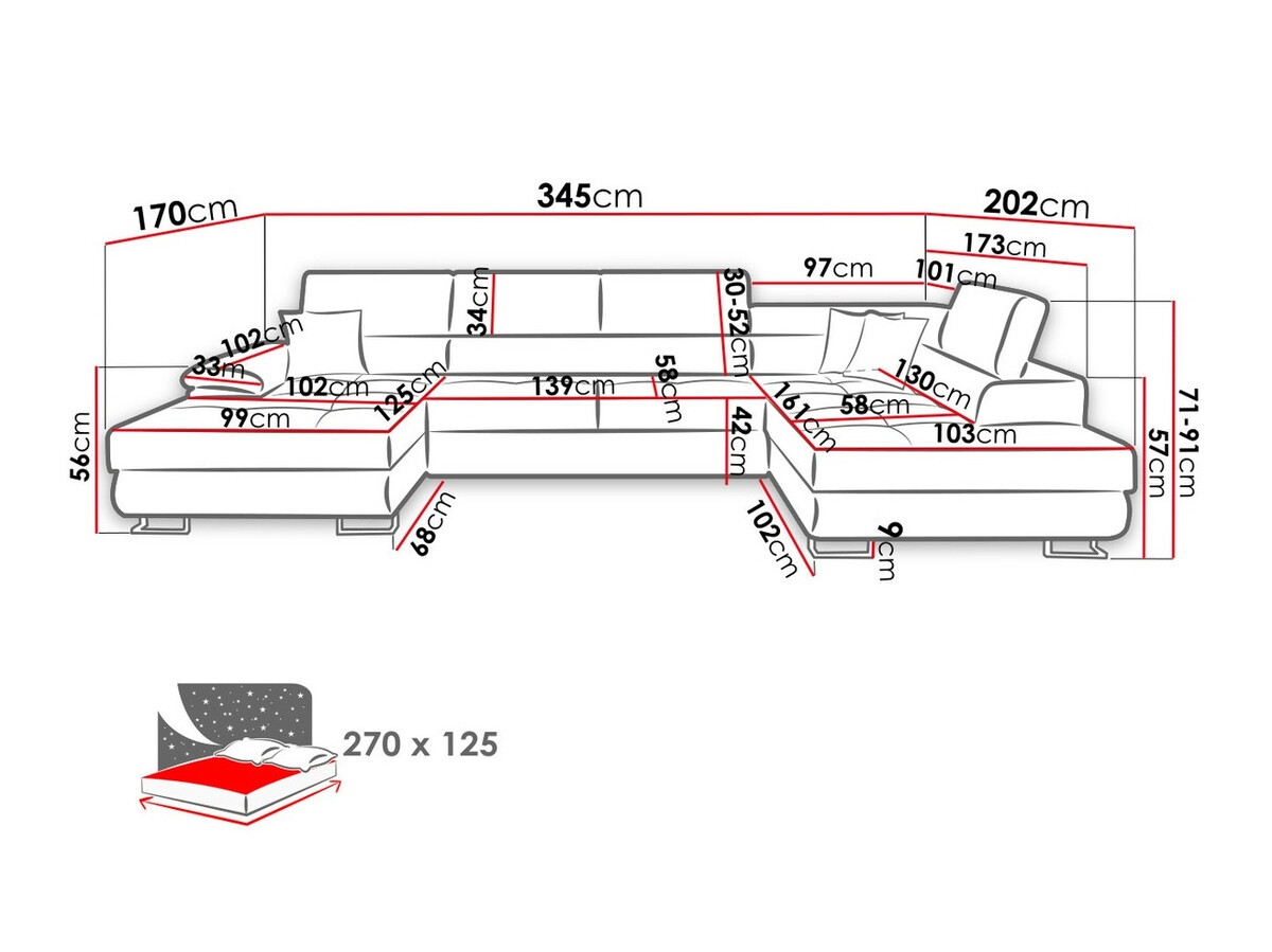 Hoekbank Comfivo 241 (Otusso 22 + Velvetto 09)