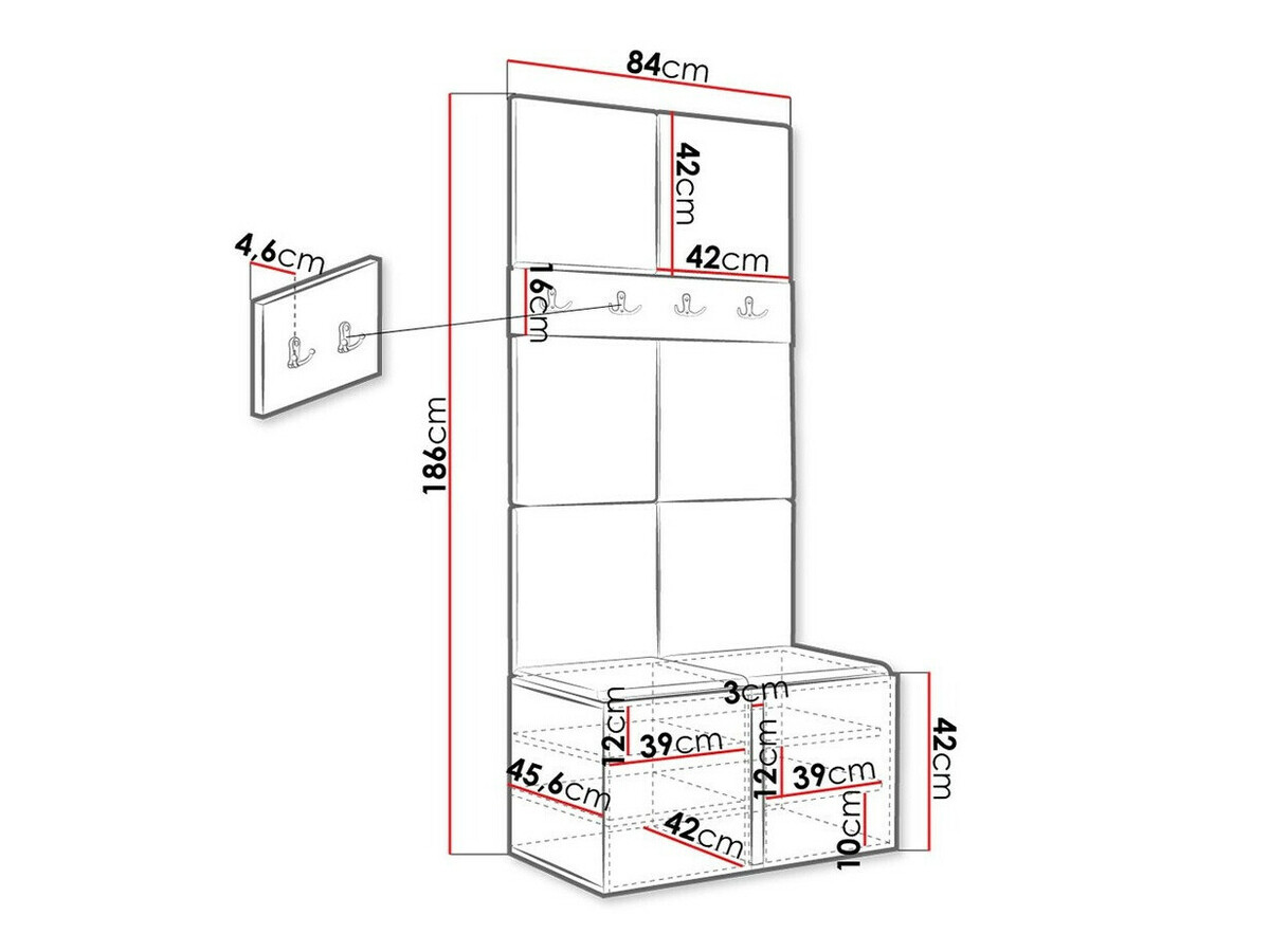 Gangmeubelset Hartford 267 (Grafiet)