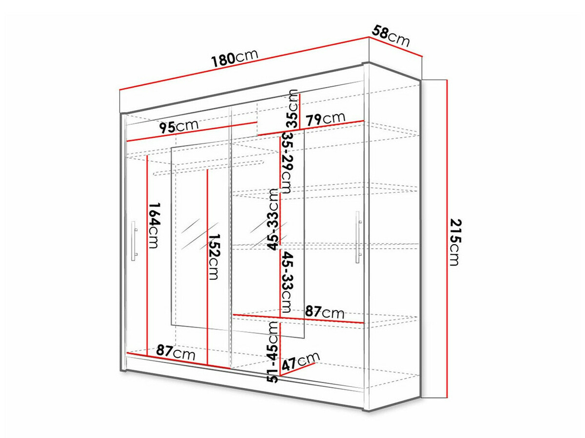 Kledingkast Closico 106 (Sonoma eik)