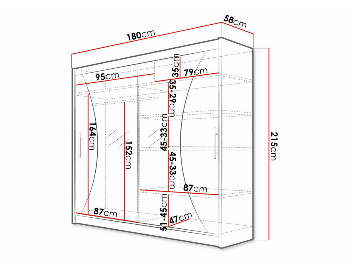 Kledingkast Closico 124 (Sonoma eik)