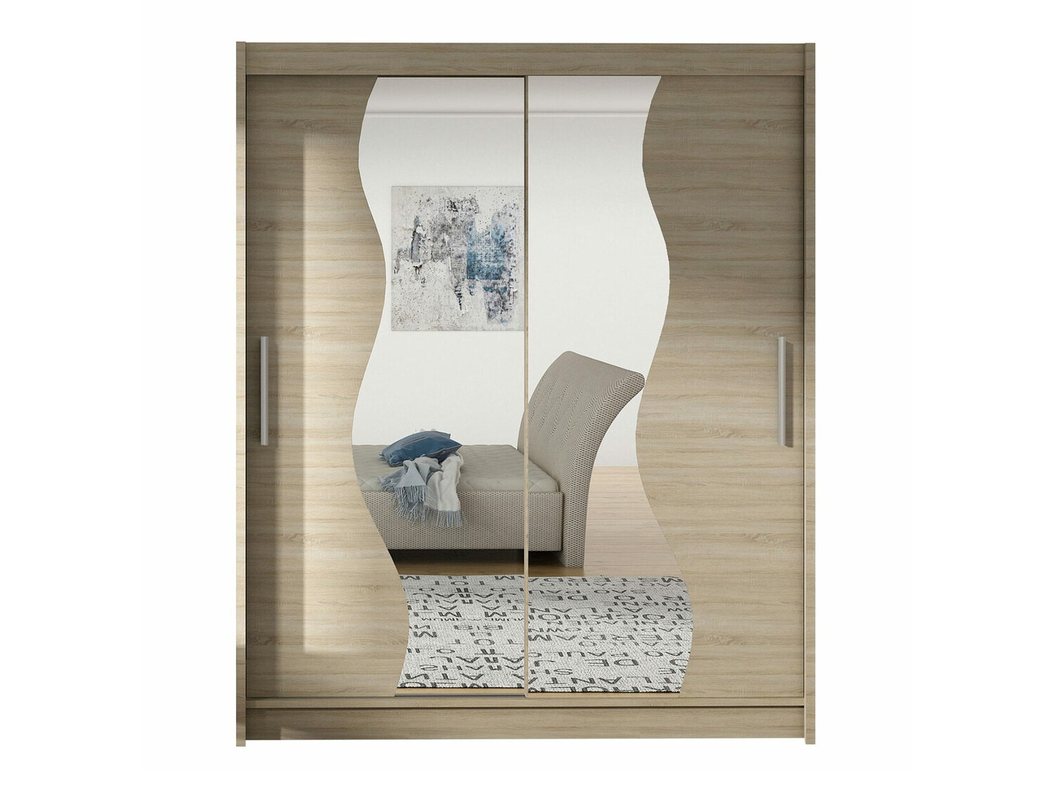 Kledingkast Closico 134 (Sonoma eik)