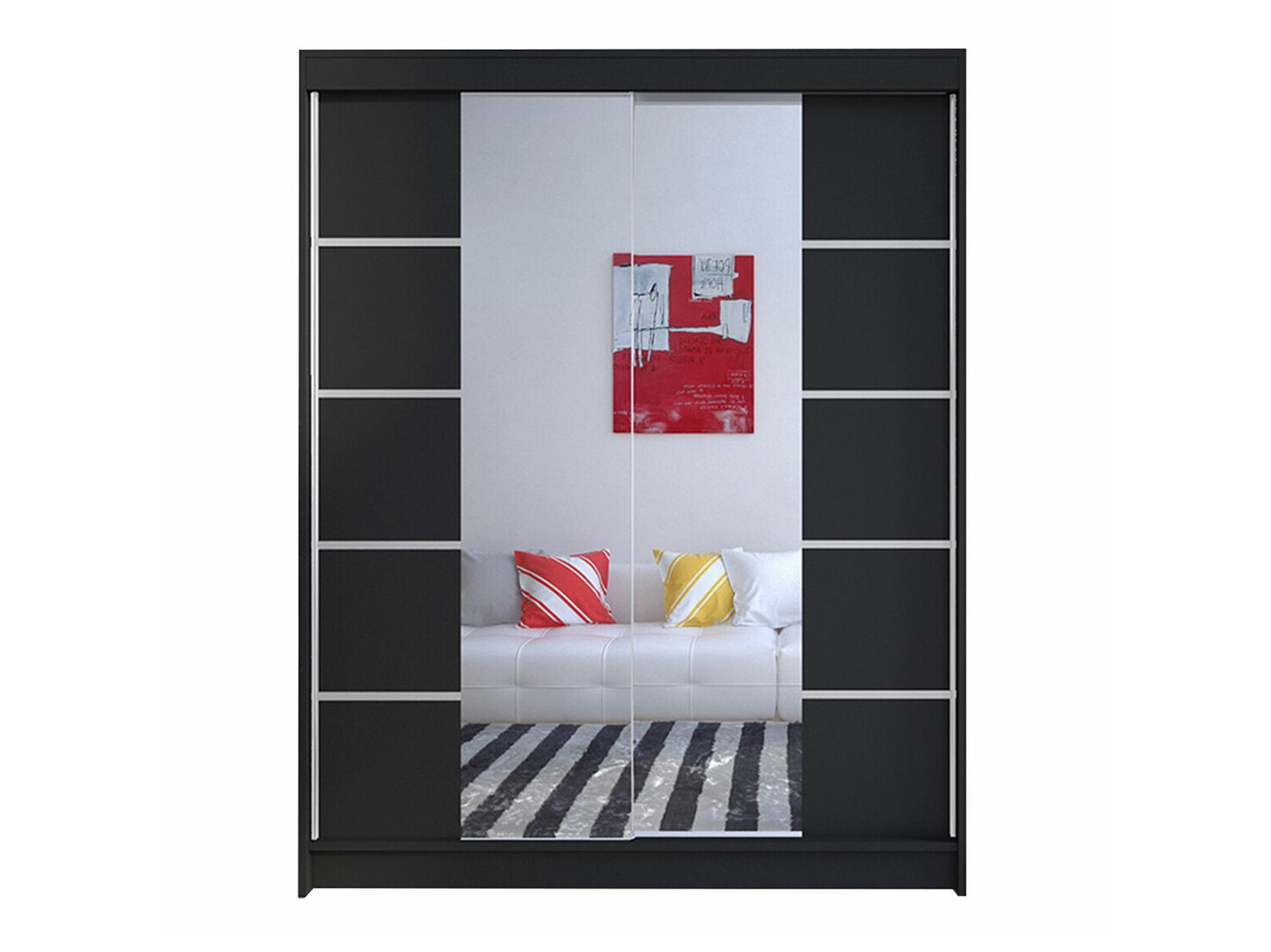 Kledingkast Closico Vastor V (Zwart)
