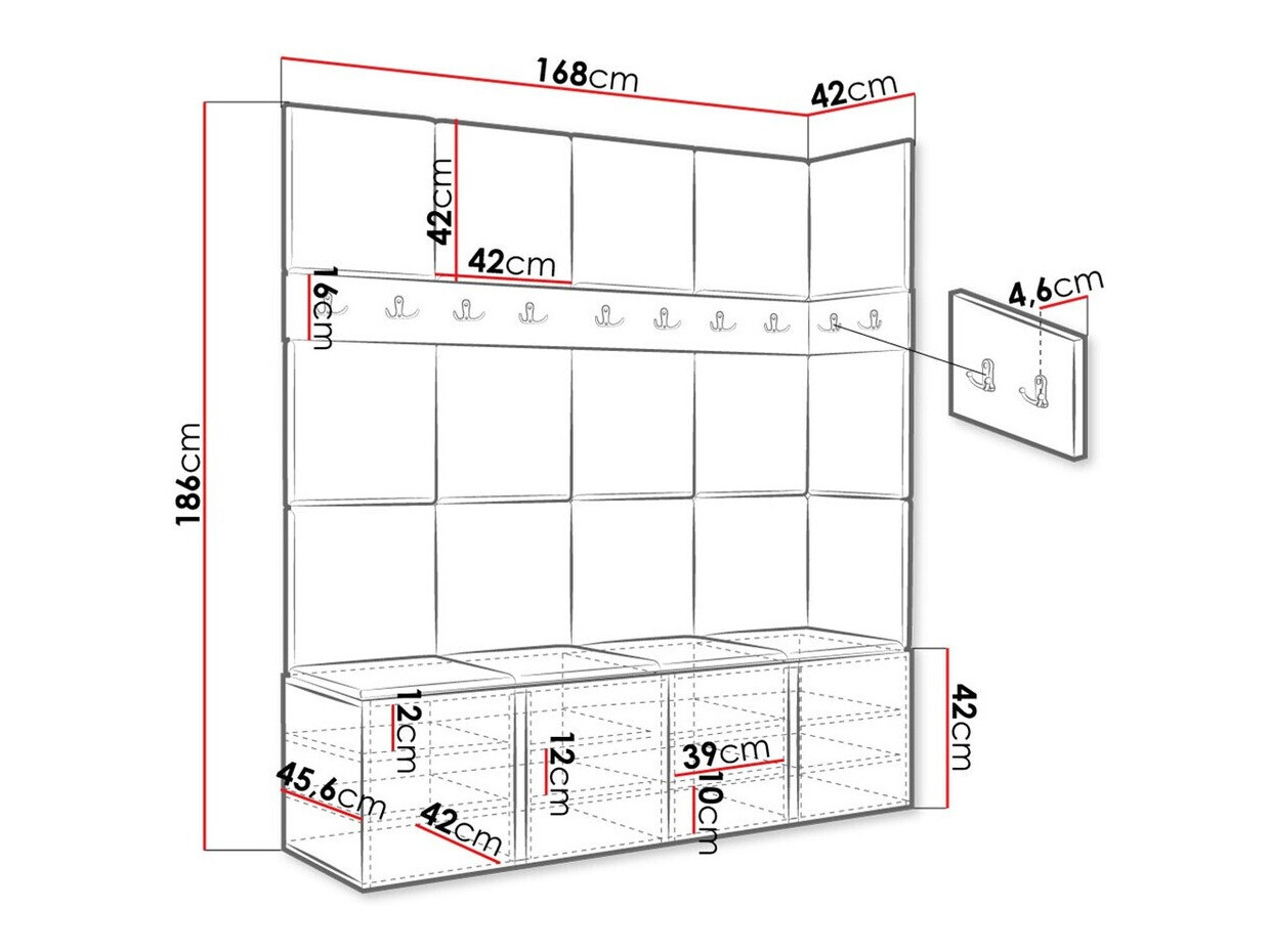 Gangmeubelset Hartford 265 (Artisan eiken)