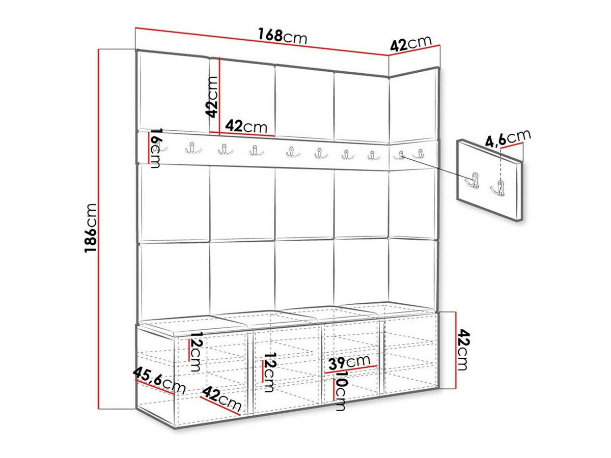 Gangmeubelset Hartford 265 (Artisan eiken)