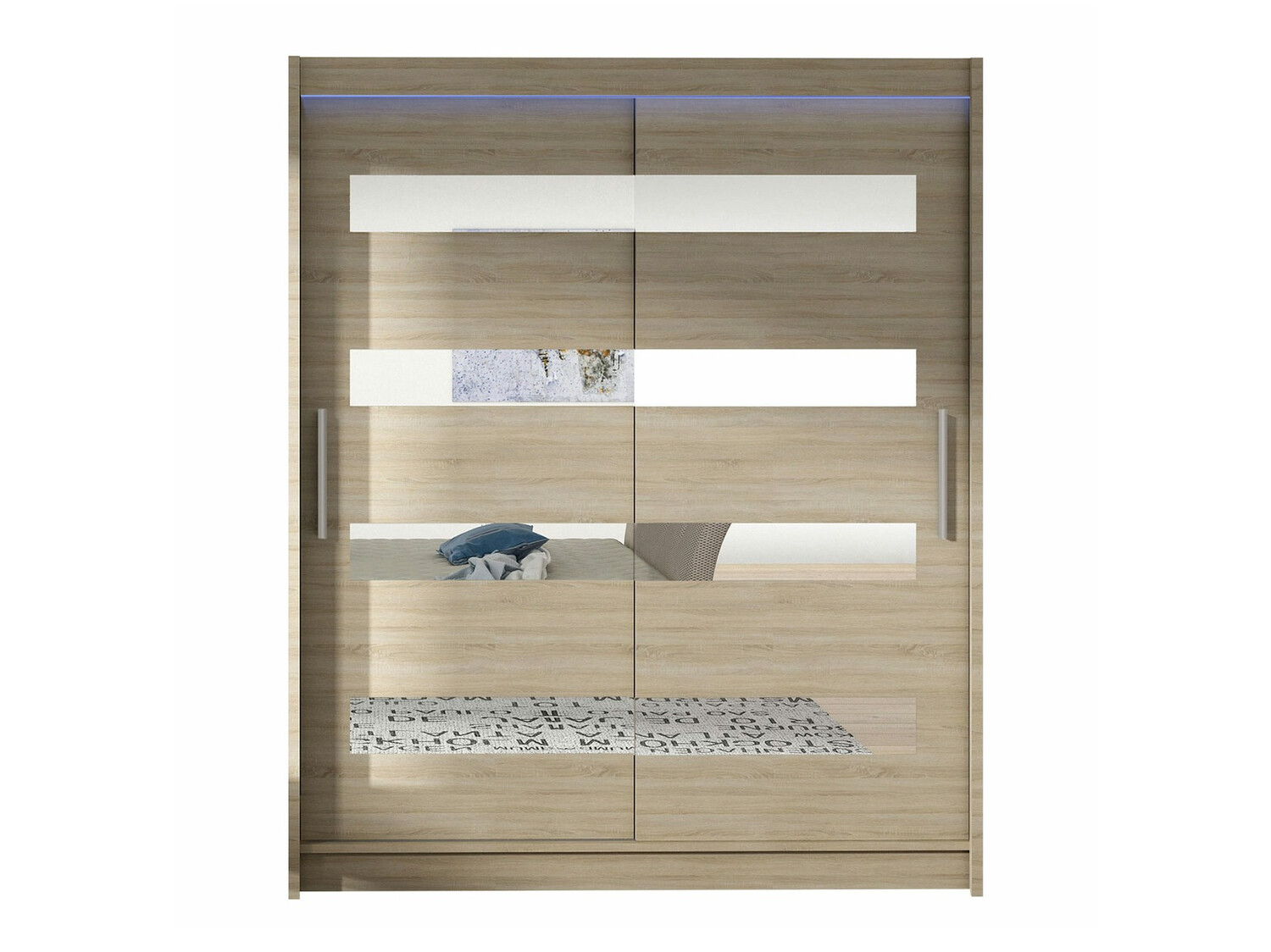 Kledingkast Closico 136 (Sonoma eik)