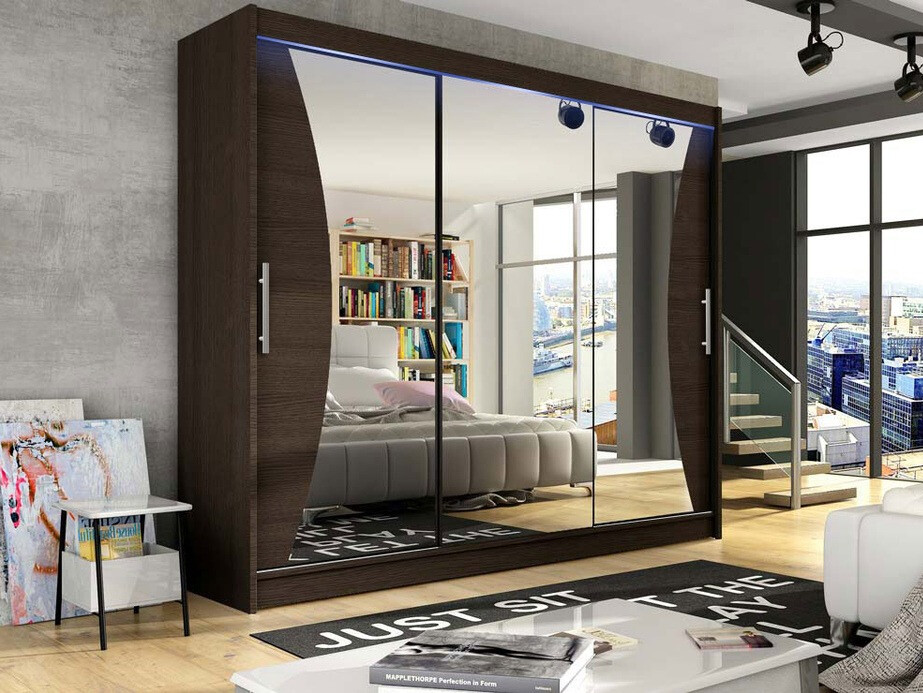 Kledingkast Closico 120 (Donkere eik)