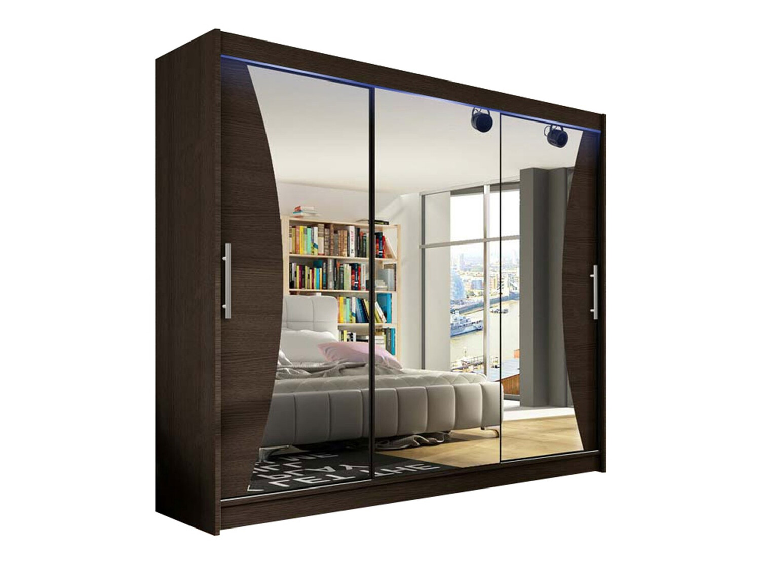 Kledingkast Closico 120 (Donkere eik)