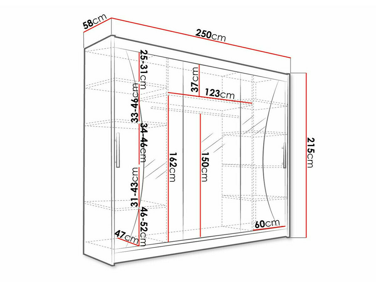 Kledingkast Closico 120 (Sonoma eik)