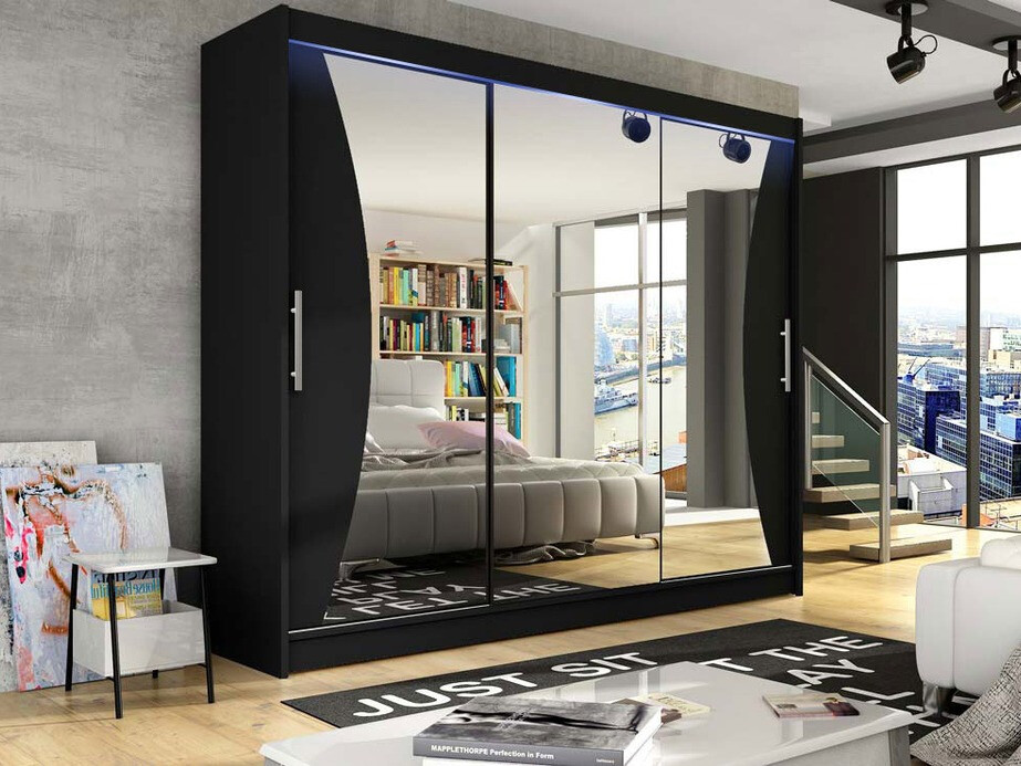 Kledingkast Closico 120 (Zwart)