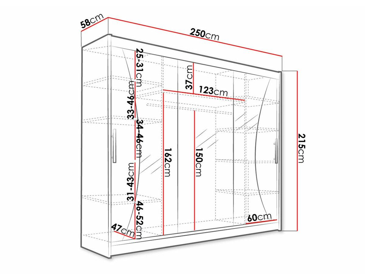 Kledingkast Closico Ordo IV (Wit)