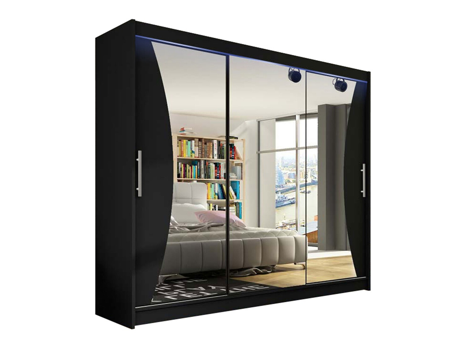 Kledingkast Closico Ordo IV (Zwart)