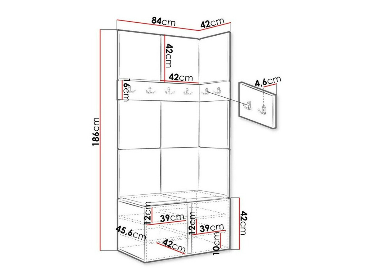 Gangmeubelset Hartford 264 (Grafiet)