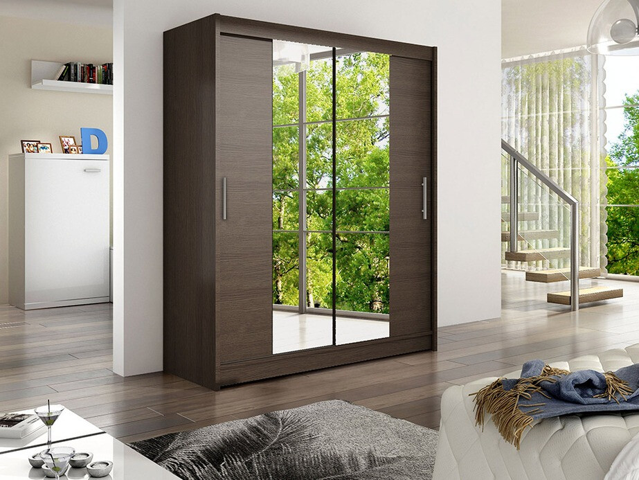 Kledingkast Closico 132 (Donkere eik)