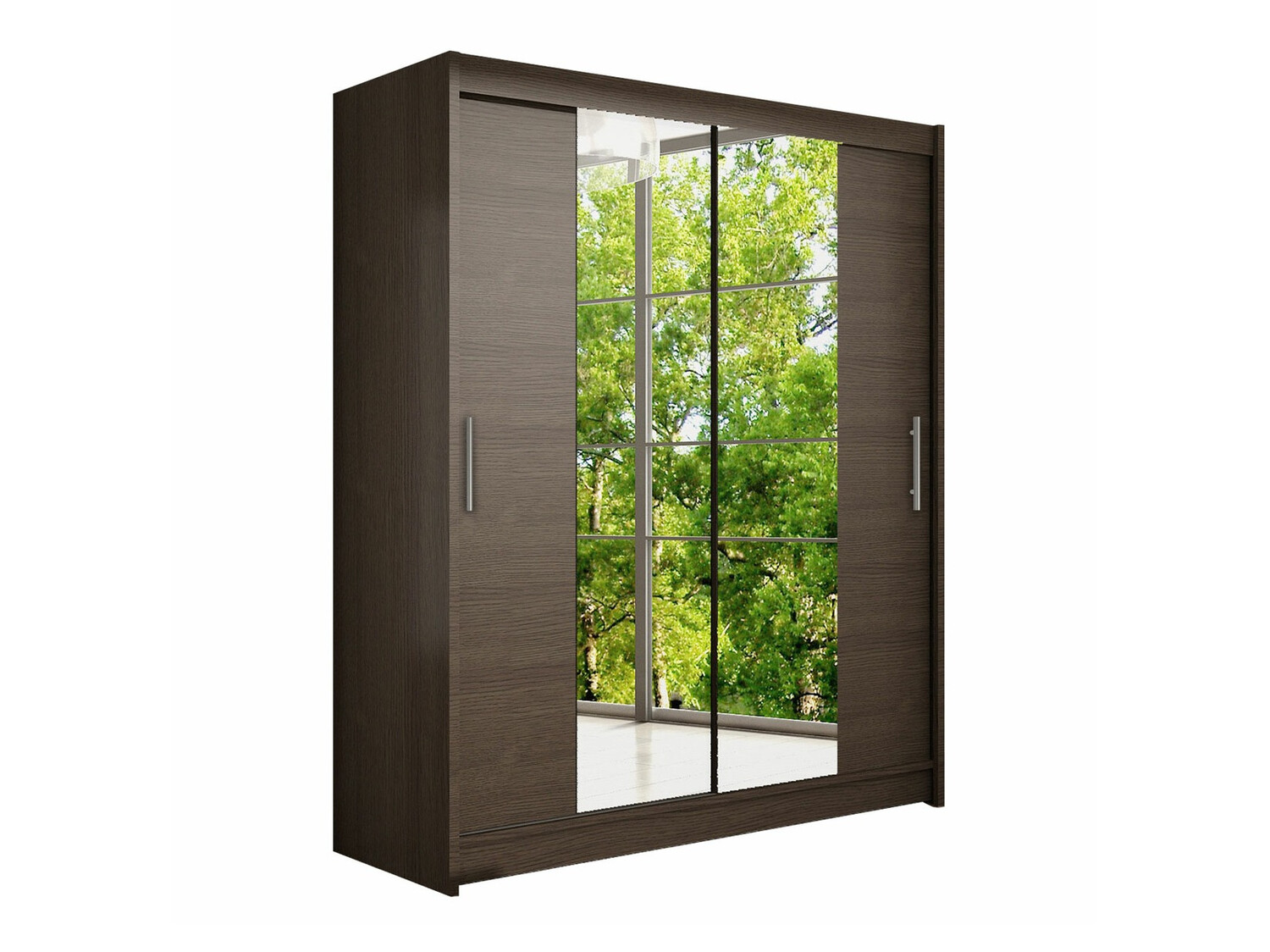 Kledingkast Closico 132 (Donkere eik)