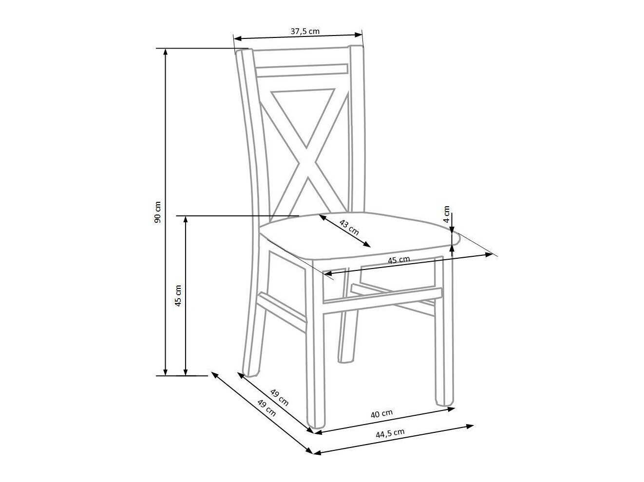 Stoel Houston 259 (Wit)