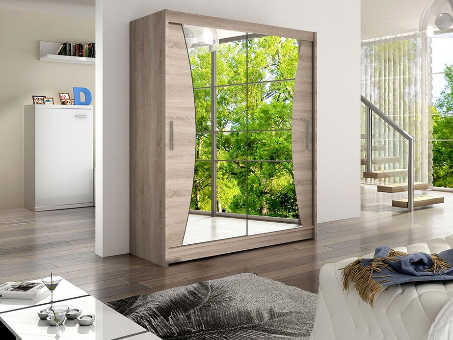 Kledingkast Closico 116 (Truffel eiken)